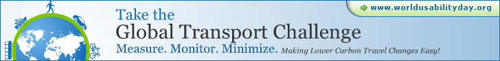 World Usability Day 2008 Global Transport Challenge Banner banner