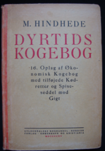 Image of Mikkel Hindhede's cookbook for times of scarcity from 1915